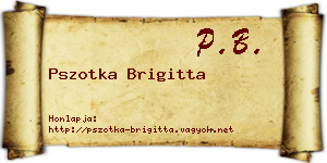 Pszotka Brigitta névjegykártya